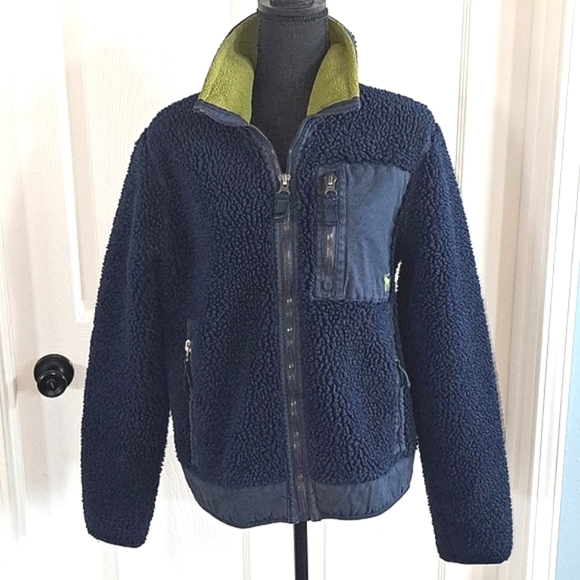 Vintage Abercrombie & Fitch Zip Chunky Original Authentic Sherpa Fleece Jacket - Picture 6 of 8